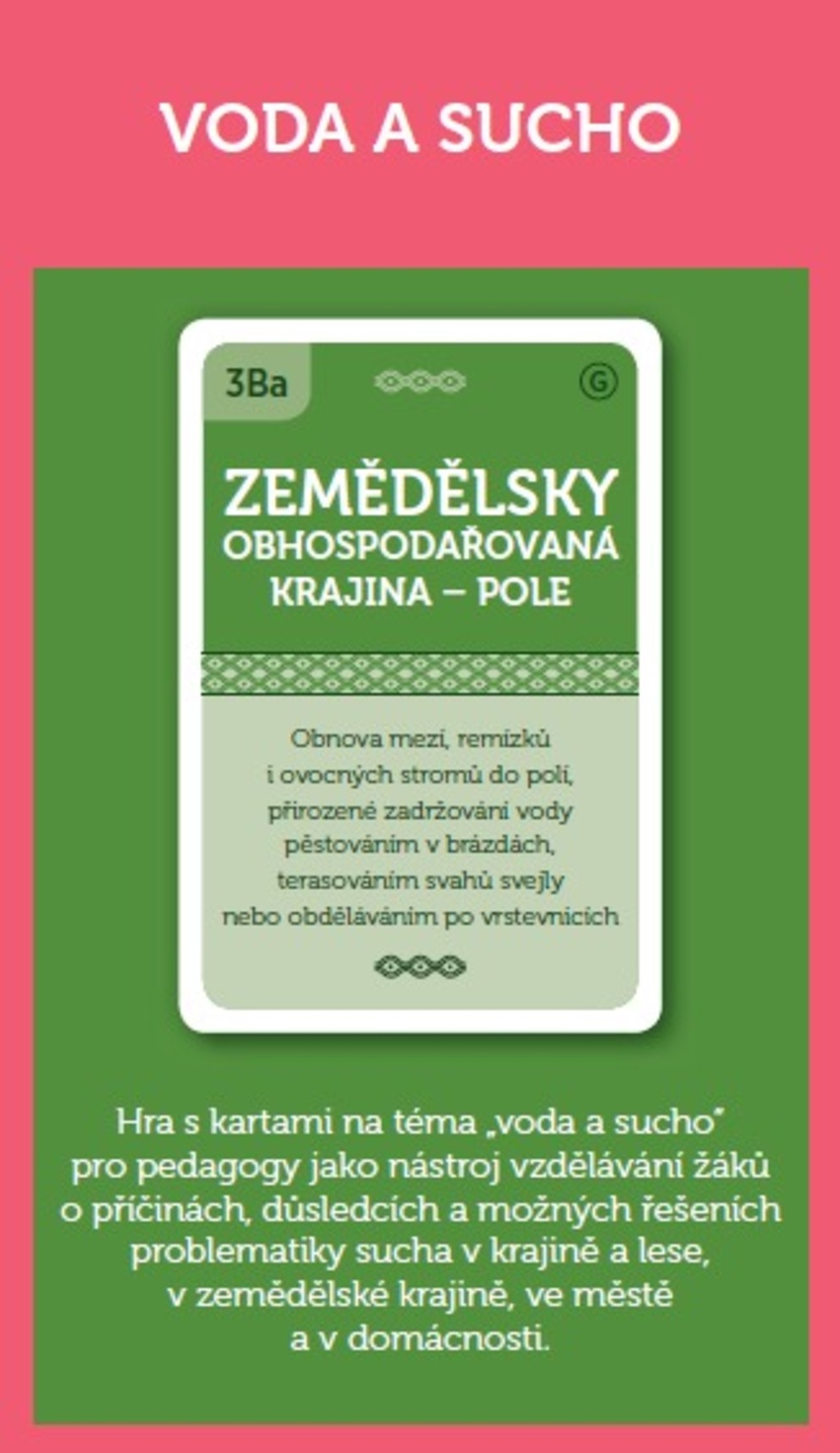 Karetní hra "Voda a sucho" Karetní hra "Voda a sucho"