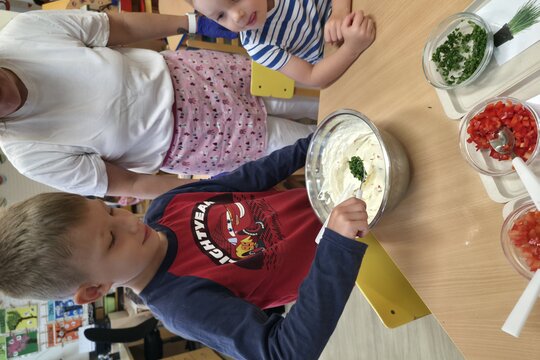 Společná příprava zdravé svačiny Společná příprava zdravé svačiny 1