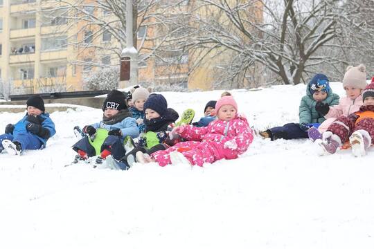 První sníh - článek v novinách Blesk 1