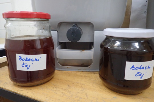 Náš první bokashi čaj  1