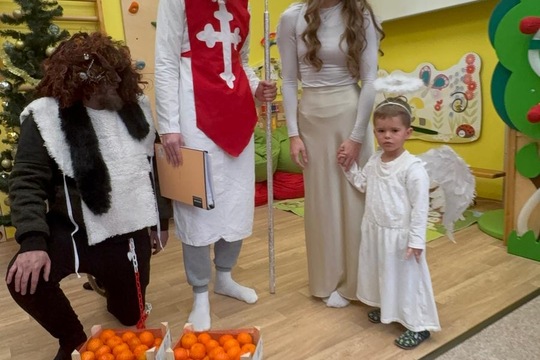 Mikuláš u nás ve školce  1