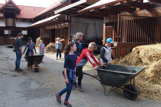 Žáci ZŠ Oskol se pravidelně učí na farmě 1