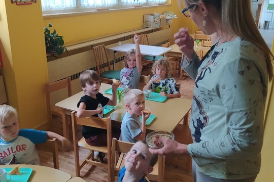 OCHUTNÁVKA RYBÍZU Z NAŚÍ ŠKOLNÍ ZAHRADY 1