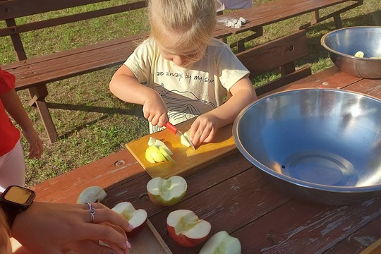 Jablečná přesnídávka - příprava 1