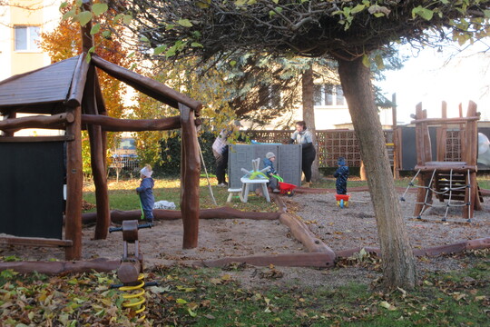 Úklid školní zahrady 1