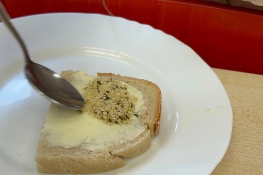 Domácí chléb a konopné semínko 1