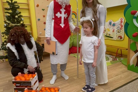 Mikuláš u nás ve školce  1