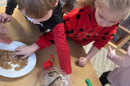 Berušky a Motýlci z MŠ Kollárova - Krmítka pro ptáčky 1