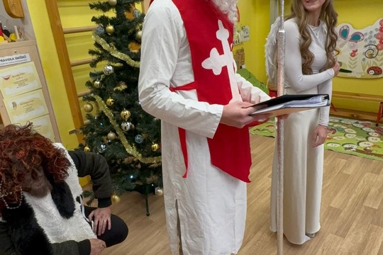 Mikuláš u nás ve školce  1