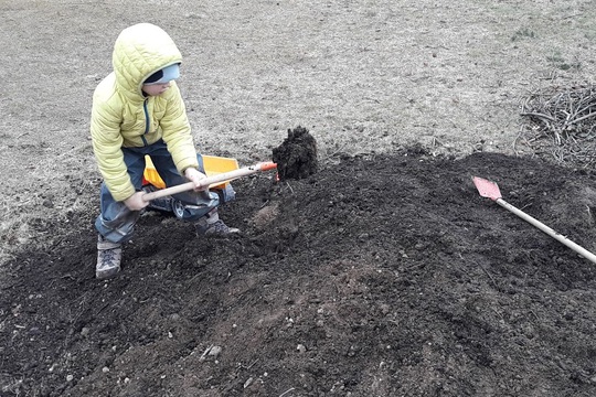 Týden s prarodiči na zahradě 7.5. 1