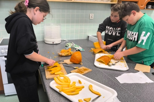 Příprava dýňového kompotu  1