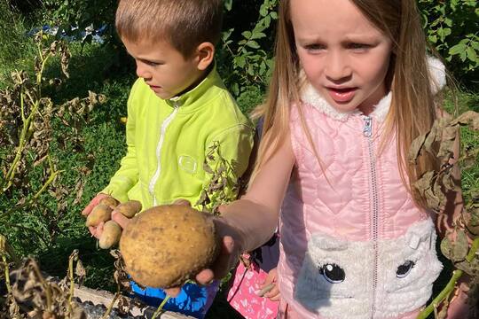 Podzimní úroda v lesní školce a ekocentru Na Pasece 1