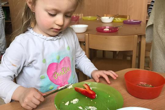 Chefs in Training - Stuffed Mini Peppers  1