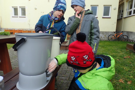 Náš první bokashi čaj  1