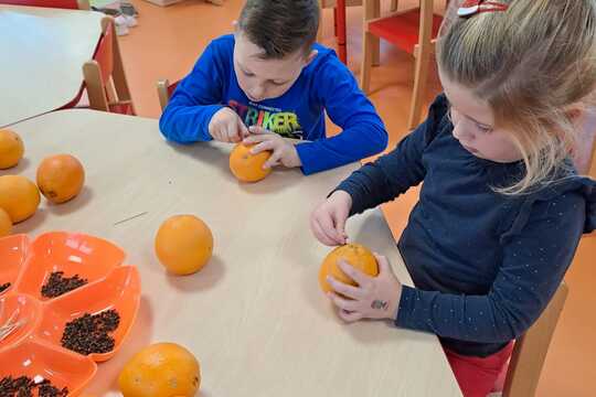 Dekorace a fresh z pomerančů 1