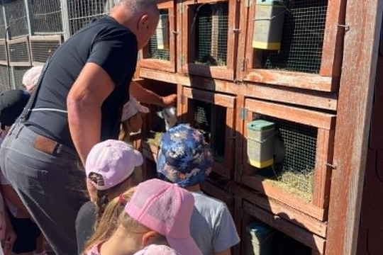 Děti ze třídy Sluníček navštívily farmu v Šanově u Huginka Děti ze třídy Sluníček navštívily farmu v Šanově u Huginka 1