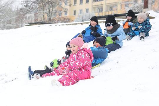 První sníh - článek v novinách Blesk 1