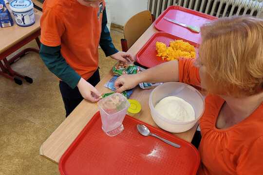 Halloweenské vaření a pečení v 1. a 2. ročníku 1