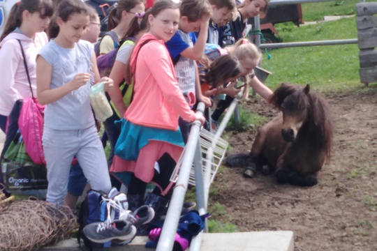 Den dětí ze ZŠ Slovan Kroměříž na farmě 1