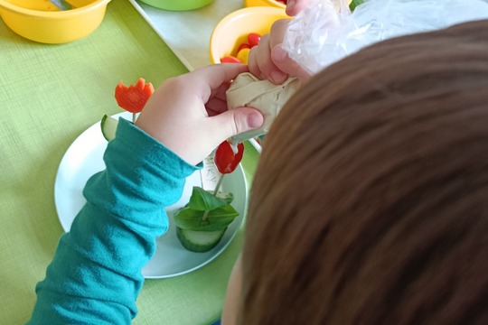 Zeleninové květinky 1