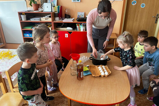 Vejce a červené zelí - Kytičky 1