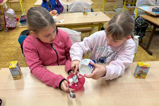 Mléko do škol v praxi – ochutnáváme, objevujeme, tvoříme 1