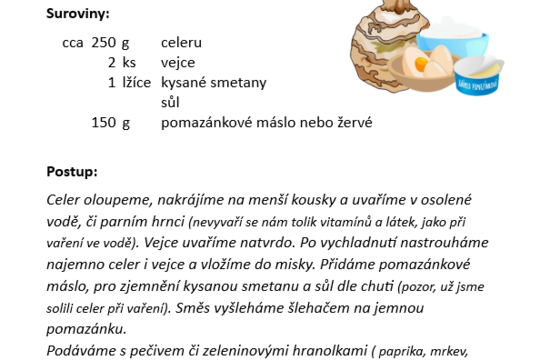 Celerová pomazánka 1