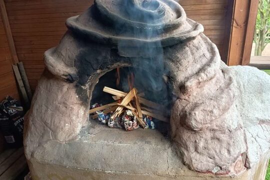 Pečené brambory v zahradní peci Pečené brambory v zahradní peci 1