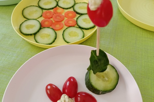 Zeleninové květinky 1