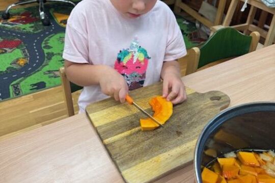 Vaříme kompot z Dýně - Sovičky 1