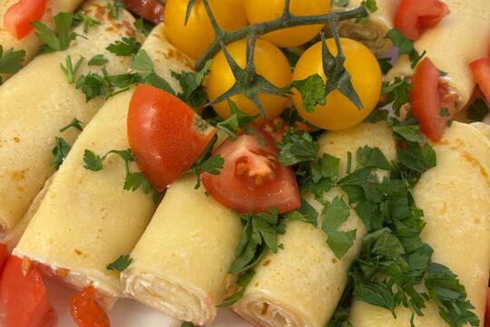 Dnešní ochutnávka slaných palačinek  1