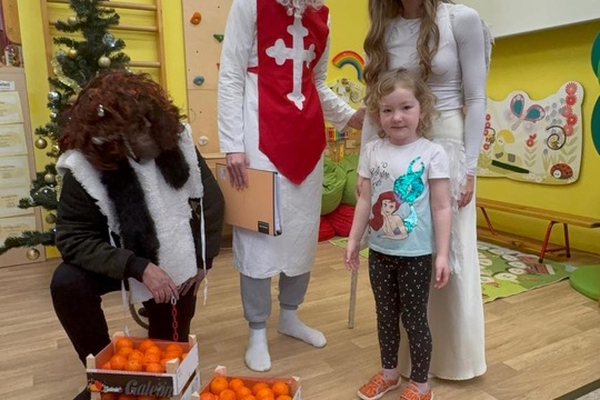 Mikuláš u nás ve školce  1