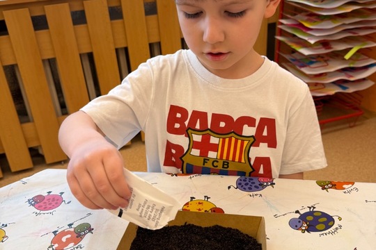 Zahradničení v třídě broučci 1