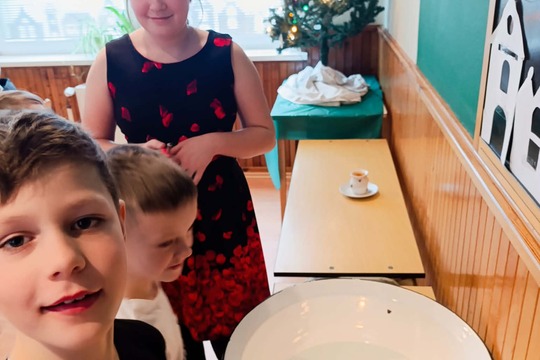 Sváteční vánoční tabule 1