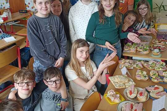 Den chlebíčků  v 5.A 1