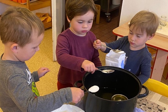 Děti vyráběly sirup proti rýmě z rýmovníku 1