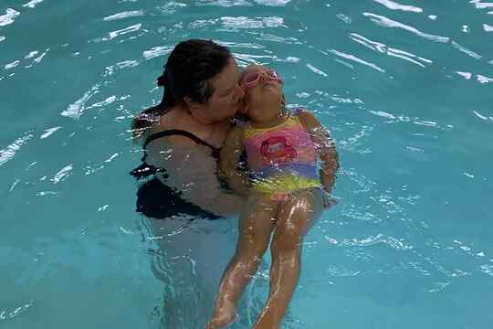 A je to tady!  – první lekce plavání 1