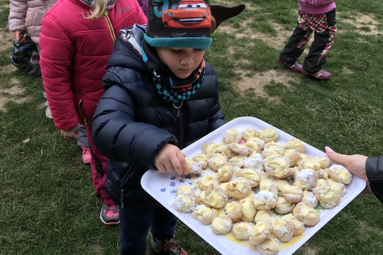 Svatomartinské koláčky s tvarohem a povidly 1