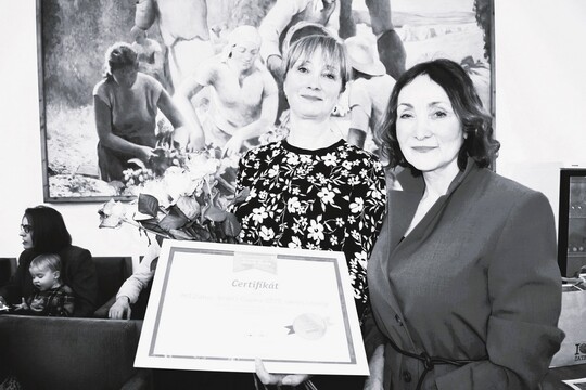 Slavnostní předávání bronzového certifikátu MŠ Alergo na radnici v Žatci 1