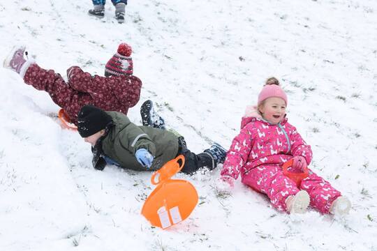 První sníh - článek v novinách Blesk 1