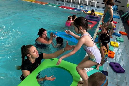 První lekce plavání 1