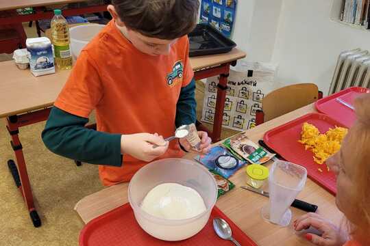 Halloweenské vaření a pečení v 1. a 2. ročníku 1