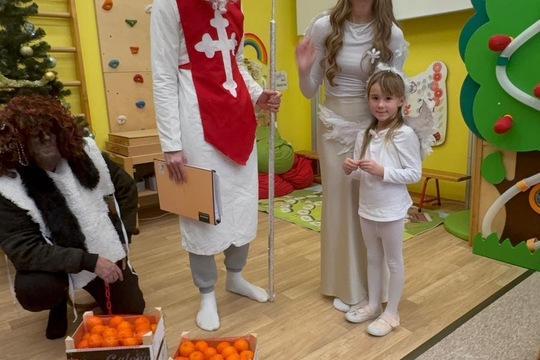 Mikuláš u nás ve školce  1