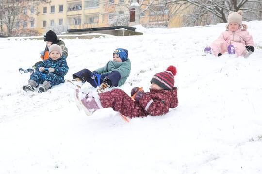 První sníh - článek v novinách Blesk 1