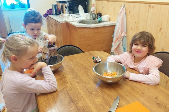 Sušenky z jablíček a mrkve ze školní zahrady 1