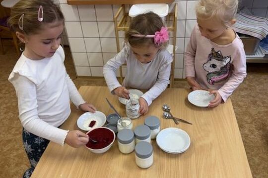 Výroba bílého jogurtu - Sovičky 1