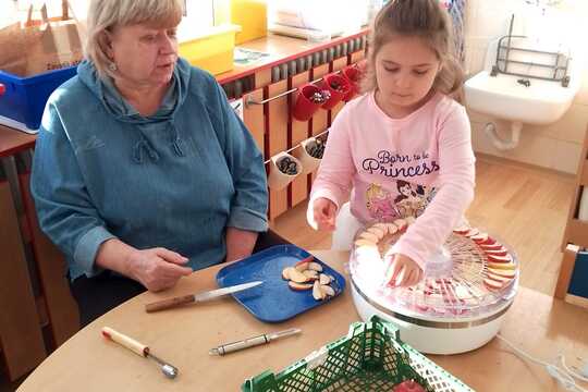 Vyrábíme křížaly a zdravý jablíčkový koláč. 1