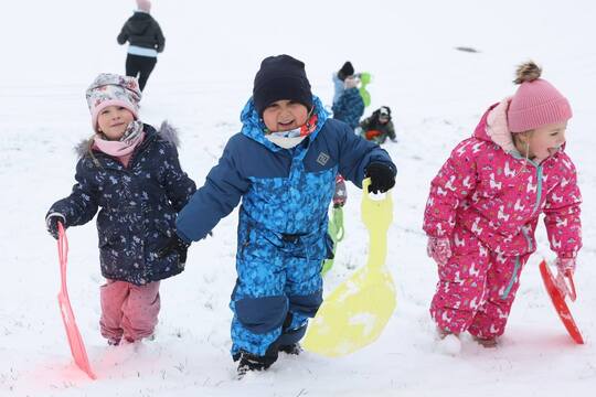 První sníh - článek v novinách Blesk 1