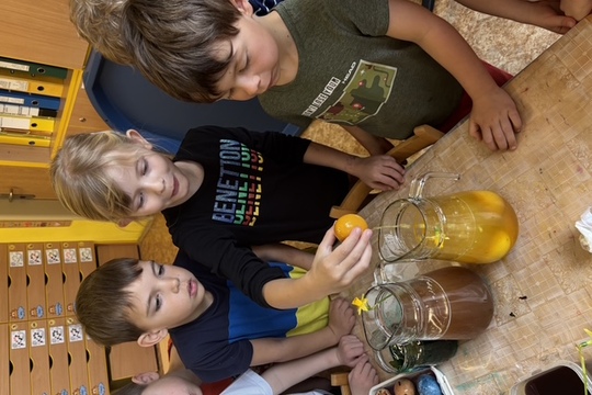 Jak jsme barvili vajíčka - Sluníčka 1