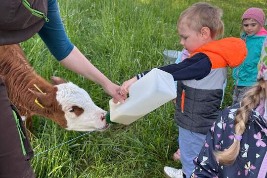 Propojení věkových skupin na farmě u Sedlářů 1
